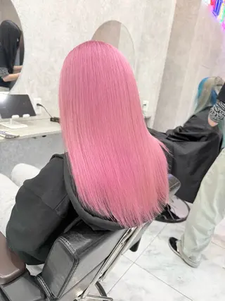 セミロング カラー 🌺ハイトーン🌺 矢葺 なぎさ🌺🌺のヘアスタイル