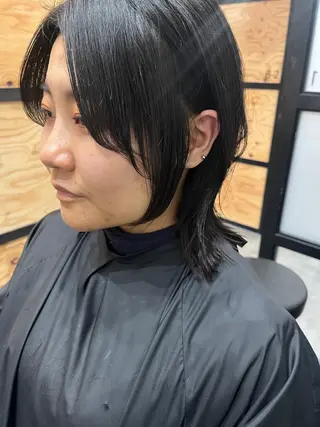 セミロング カラー パーマ ヘアアレンジ メンズ キッズ ネイル マツエク・マツパ アイブロウ 久木原 ゆりのヘアスタイル