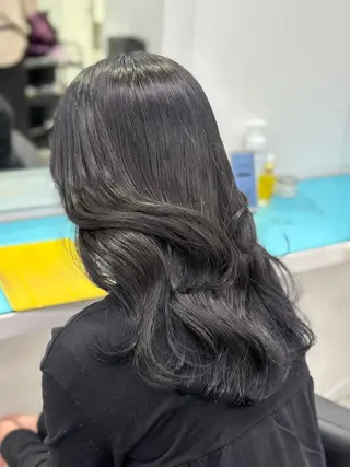 ロング カラー 中韓レイヤー/ ブラウン🤎はやとのヘアスタイル