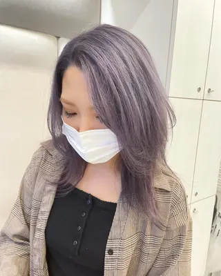 セミロング カラー ヘアアレンジ 怪我のため6月末 復帰予定田中瑞希🍃のヘアスタイル