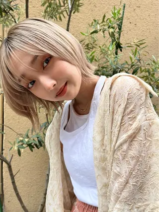 ショート Yurina 💖透明感カラー💖のヘアスタイル