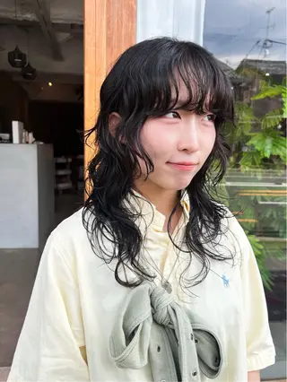 ロング パーマ ホリバ ユカのヘアスタイル