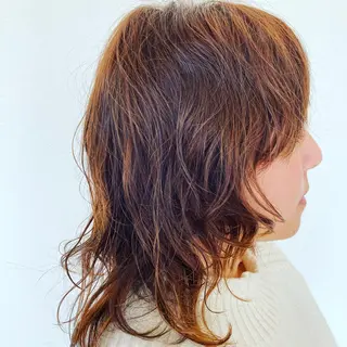 ミディアム PazRood 山下のヘアスタイル