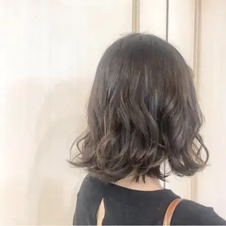 ミディアム カラー ボブ/レイヤー/ nanamiのヘアスタイル
