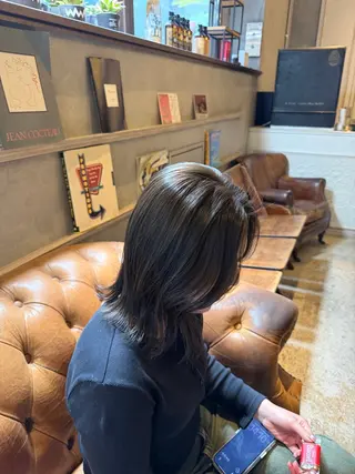 ミディアム 💖艶ダメージレス激 可愛カラーKAO💖のヘアスタイル