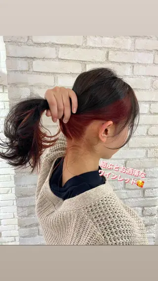 ミディアム カラー 渋谷/ボブ×髪質改善 輝来のヘアスタイル