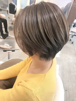 ショート ブリーチ/髪質改善 NYNY大久保のヘアスタイル