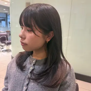 ミディアム パーマ 韓国風パーマ🌿コテ 巻き風パーマ/るいのヘアスタイル