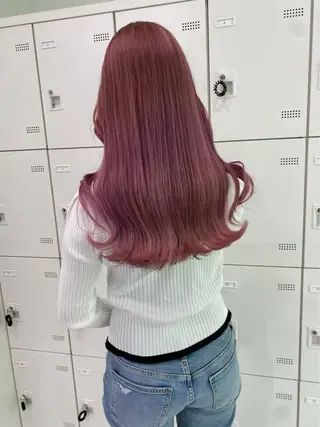 セミロング カラー 大人っぽ♡上品な暖色 ♡ブリーチなし♡のヘアスタイル