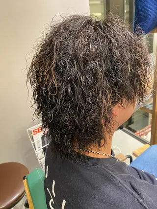 ショート パーマ メンズ 梅田茶屋町メンズ 専門美容師 山元一平のヘアスタイル