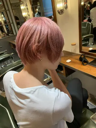 ショート カラー メンズ 🎱メンズフェード 特化HYOGA🎱のヘアスタイル