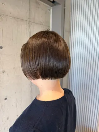 ミディアム カラー ヘアアレンジ ボブ×艶カラー 特化・リクト💥のヘアスタイル