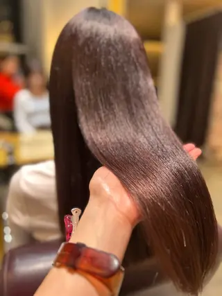 ロング 縮毛矯正／レイヤー／ 🌼mizukiのヘアスタイル