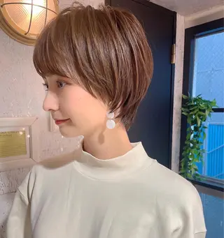 ショート 縮毛/ショート/ ボブ/レイヤー/小原のヘアスタイル