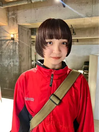 ショート カラー 加古 遥のヘアスタイル