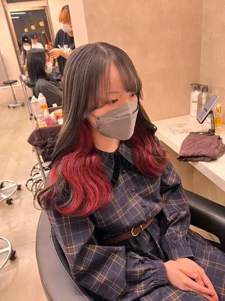 セミロング カラー 💖札幌カラー 指名No.1💖玲奈のヘアスタイル
