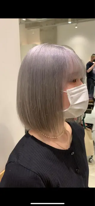 ミディアム カラー れい🫧 ハイトーン特化のヘアスタイル