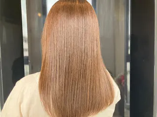 ミディアム カラー ヘアカラー&縮毛矯正 STAR☆RIVERのヘアスタイル