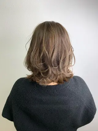 ミディアム 【清瀬】パサツキ 広がり改善川合剛史のヘアスタイル