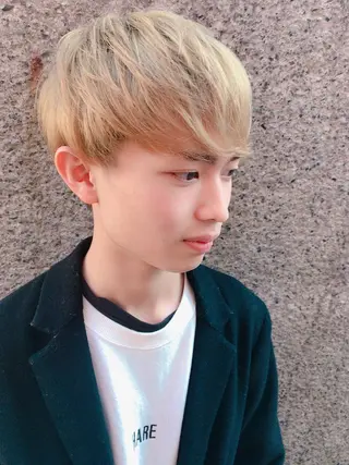 ショート カラー パーマ ヘアアレンジ メンズ ちこ .のヘアスタイル