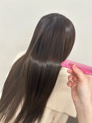 ロング カラー ninaアイドル前髪 ×透明感🎀のヘアスタイル