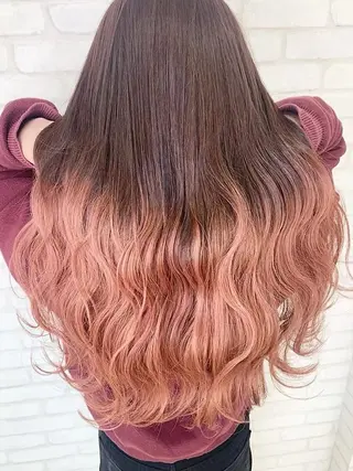 ロング カラー ブリーチカラー🐭♡ moeのヘアスタイル