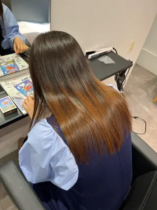 ミディアム 庄内＊三国baron ANJUのヘアスタイル