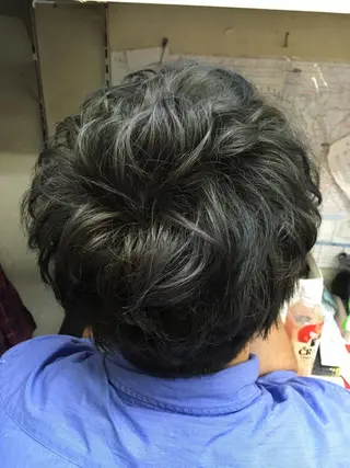 ショート パーマ 新中野メンズサロン TOKUTOKOのヘアスタイル