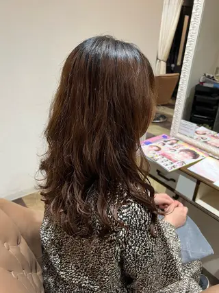 ロング パーマ 中村 玲美のヘアスタイル