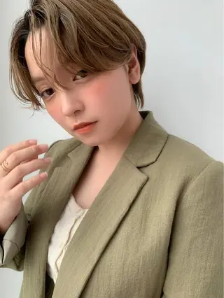 ショート カラー POCKET 高崎店🇰🇷のヘアスタイル