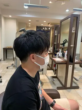 メンズ 大人透明感艶カラー 寺田稜のヘアスタイル