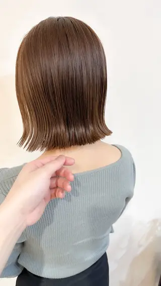 ミディアム カラー 竹内啓太 ボブのヘアスタイル