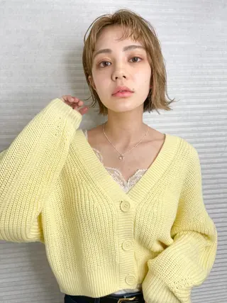 ショート カラー ヘアアレンジ cherir髪質改善 パーソナルカラー診断のヘアスタイル
