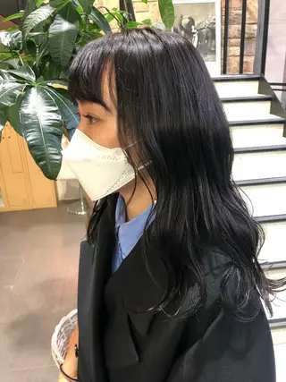 ロング カラー ヘアアレンジ チャンモリパーマ/韓 国/Minami🦋のヘアスタイル