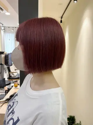 ショート カラー hub hair レイヤー/透明感のヘアスタイル