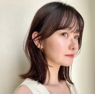 ミディアム カラー 内野 龍海 / レイヤーカットのヘアスタイル