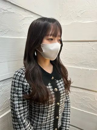 ミディアム 久保 璃々花のヘアスタイル