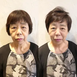 ショート 髪質改善縮毛矯正 専門店のヘアスタイル