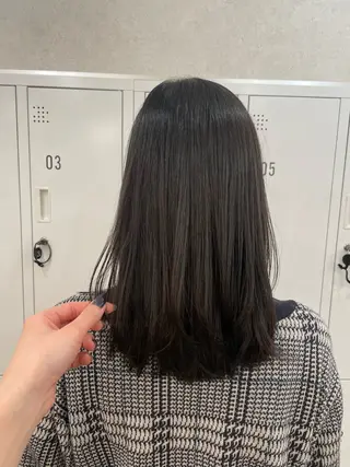 セミロング 植原 遥夏のヘアスタイル