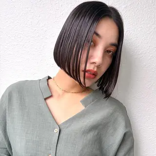 ミディアム 艶髪ストレート❇️ レイヤー❇️出町光流のヘアスタイル