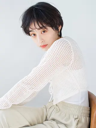 ショート デザインカラー茅ヶ崎 オオタ カズキのヘアスタイル