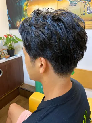 パーマ メンズ 【コテパーマ】イトウ シンゴのヘアスタイル