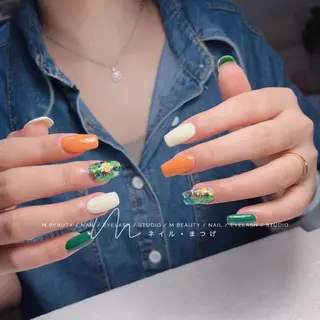 ネイル M🌷nail 長さだし専門店のネイルデザイン