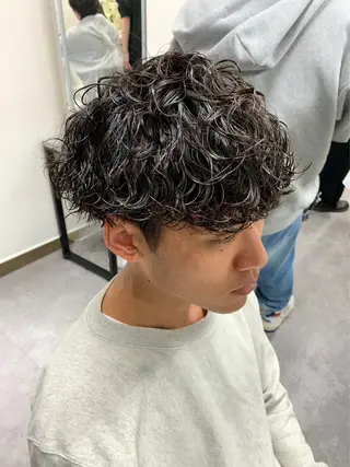 ショート パーマ メンズ お悩み解消✨/ メンズパーマ✨/直樹のヘアスタイル