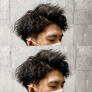 ショート パーマ メンズ 高橋 宏輔のヘアスタイル