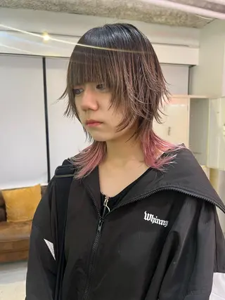 ミディアム 💥ウルフカット デザインあんな💥のヘアスタイル