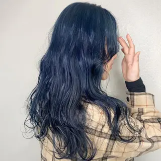 ロング カラー ヘアアレンジ キッズ カラー特化サロン Eir心斎橋のヘアスタイル