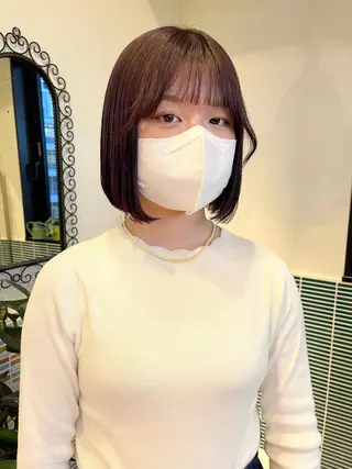 ミディアム カラー 🩷ハイトーン透明感 レイヤー🩷ユリカのヘアスタイル