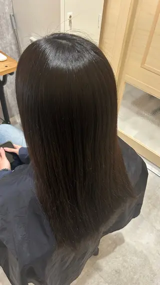 ロング カラー 似合わせ 顔周りYUUGAのヘアスタイル