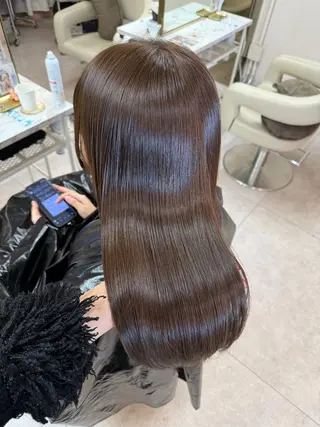 セミロング カラー ♡韓国/レイヤー カット/Ayana♡のヘアスタイル